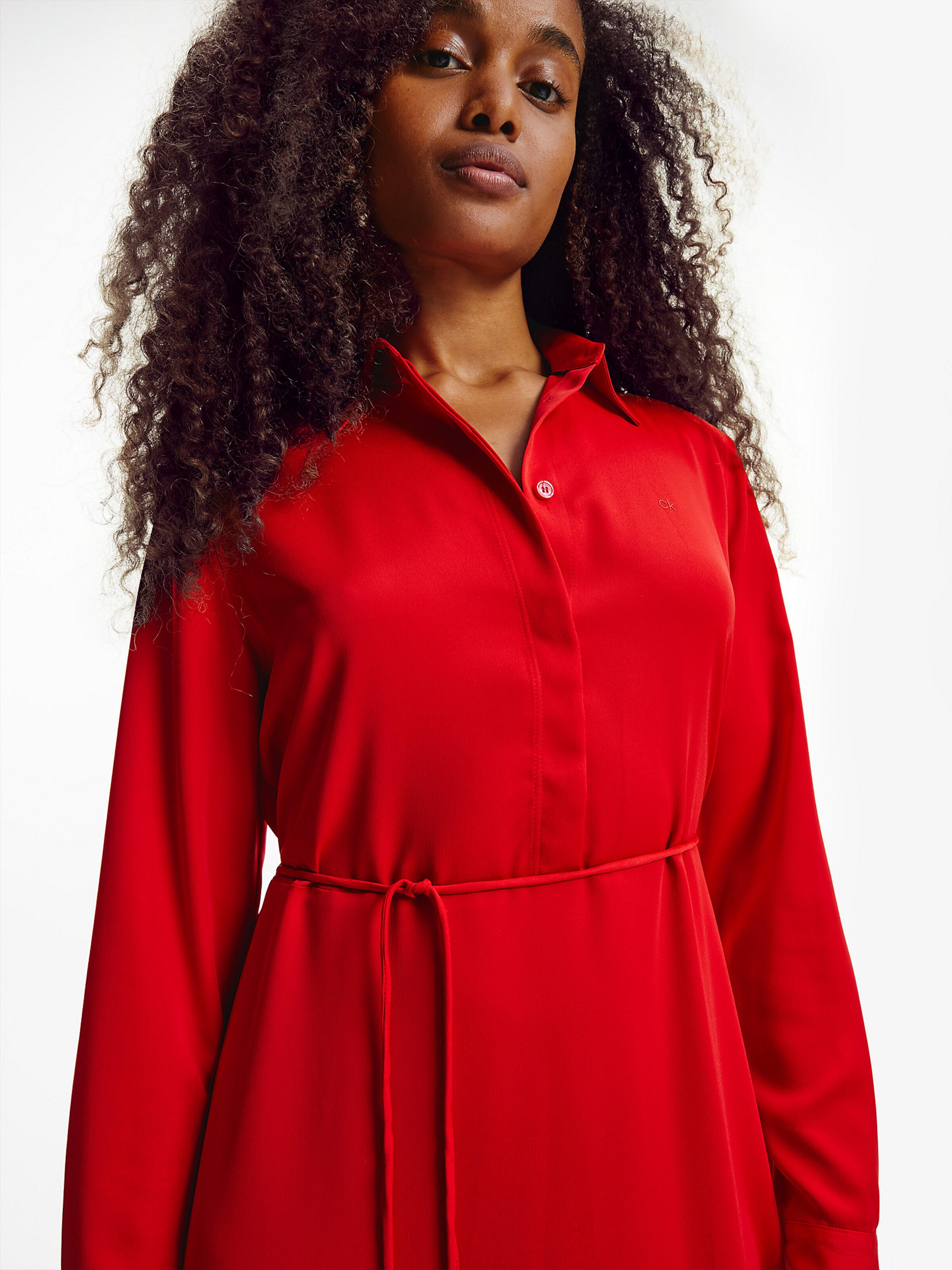 Femme Robe-chemise Calvin Klein en Rouge 