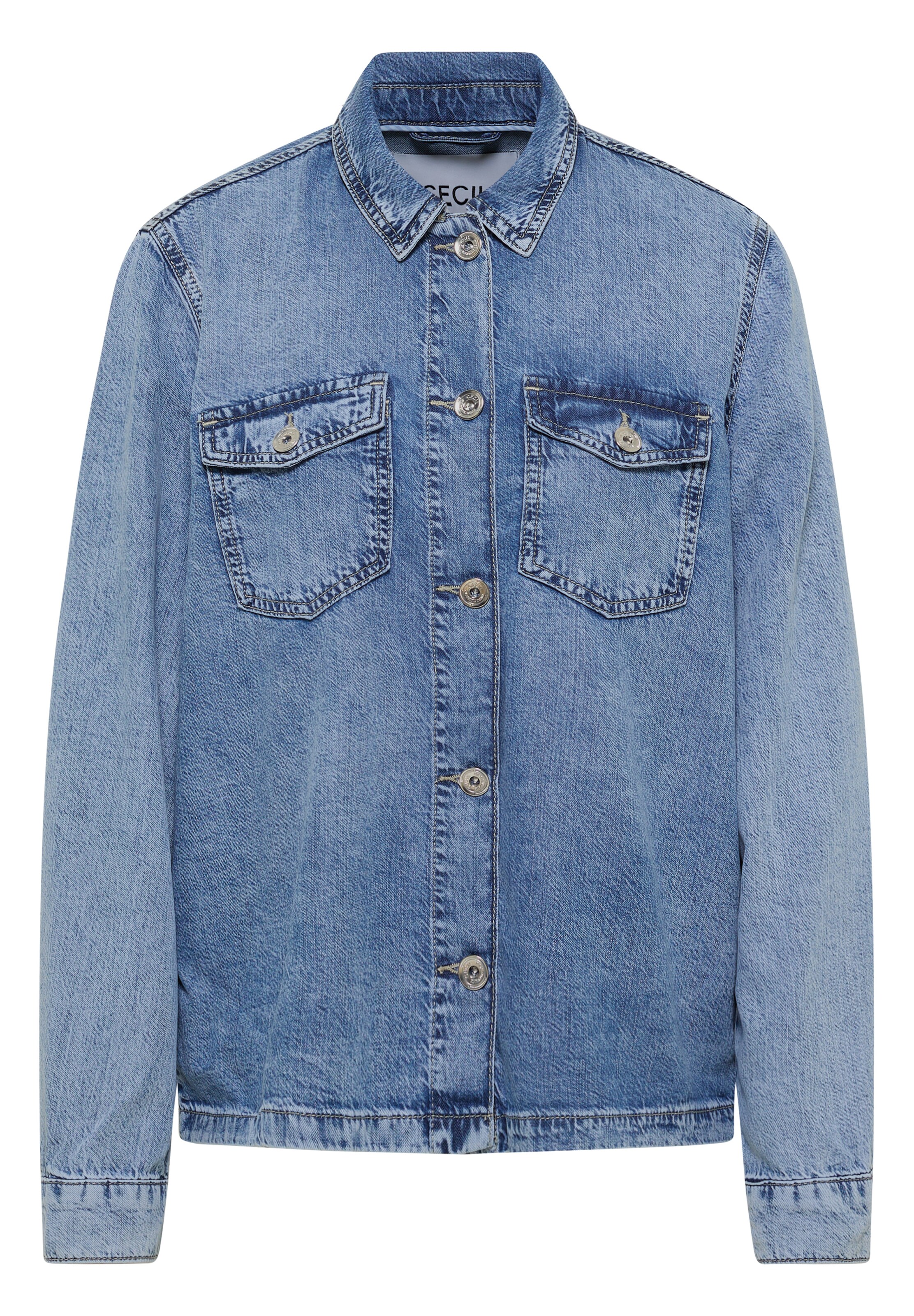 CECIL Oversized Shirt in Blue: front