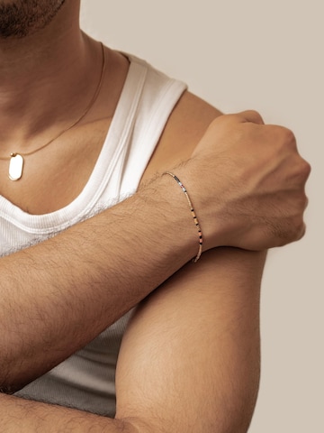 Hey Happiness Bracelet 'Vibrant Bead' in Silver