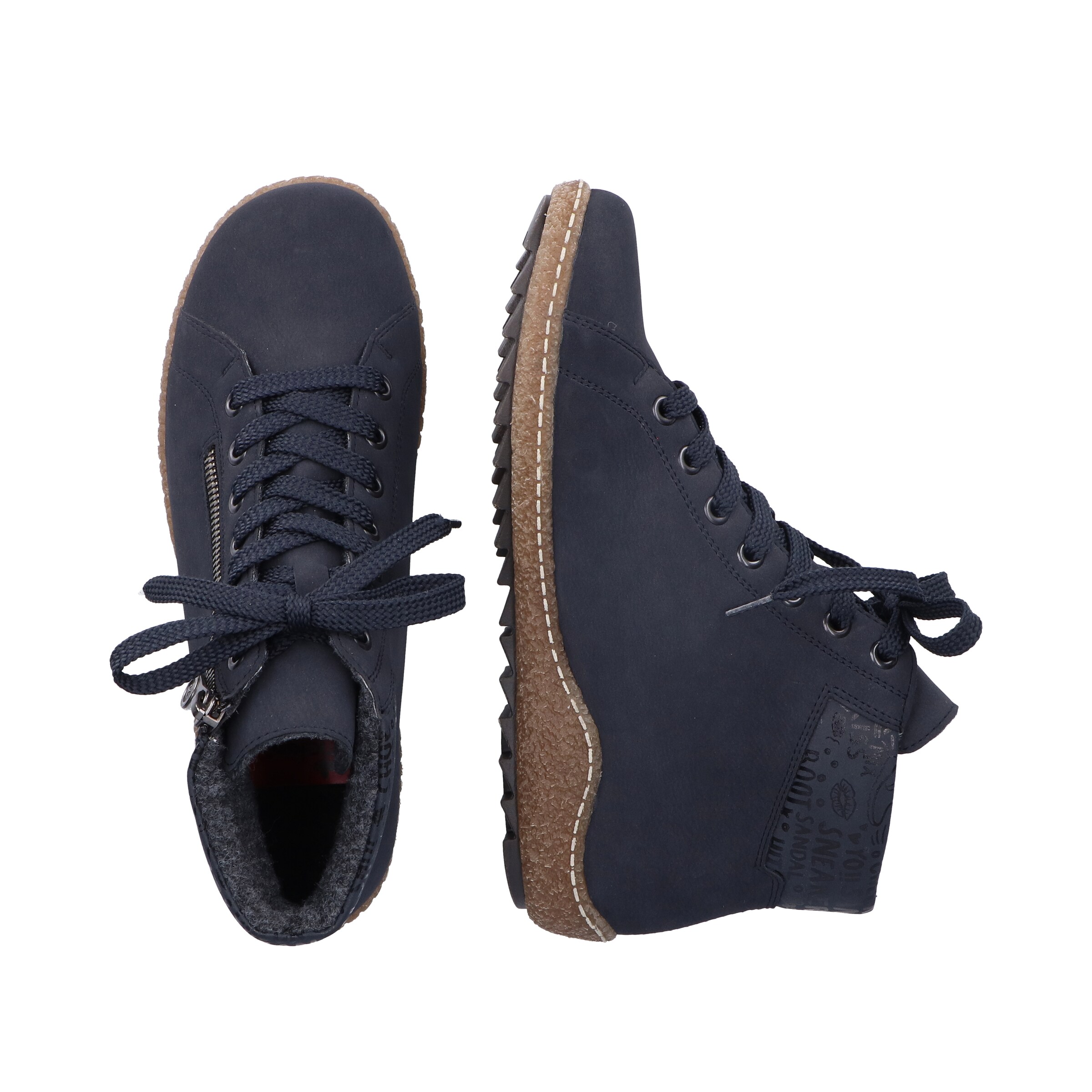 Bottines à lacets 'L7502' Rieker en bleu