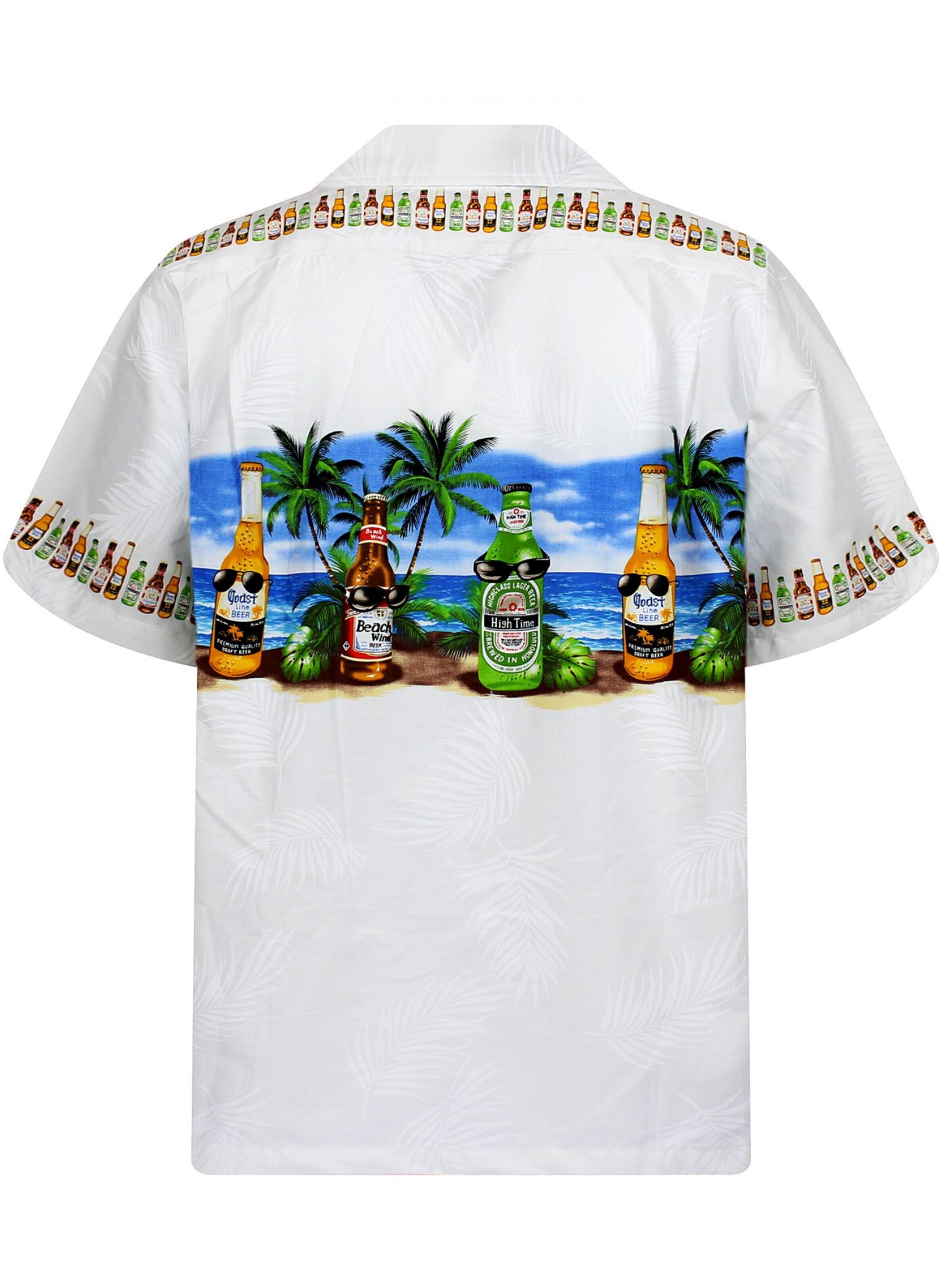 Pacific Legend Regular fit Overhemd 'Corona Brustdruck' in Wit