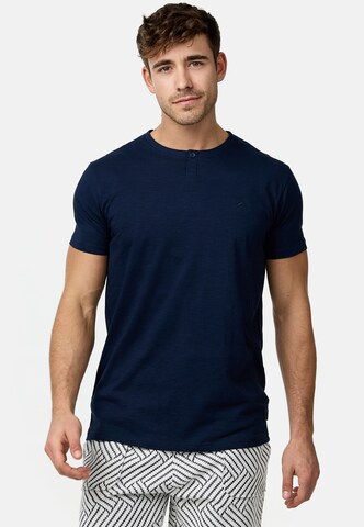 T-Shirt ' Ansel ' INDICODE JEANS en bleu : devant