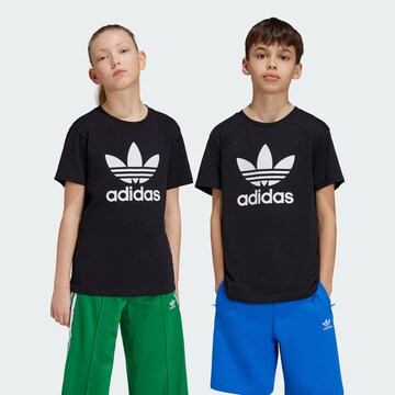 Maglietta 'Trefoil' di ADIDAS ORIGINALS in nero: frontale
