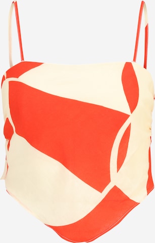 Haut 'Amari' Forever New Petite en orange : devant
