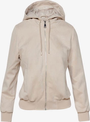 KOROSHI Sweatjacke in Beige: predná strana