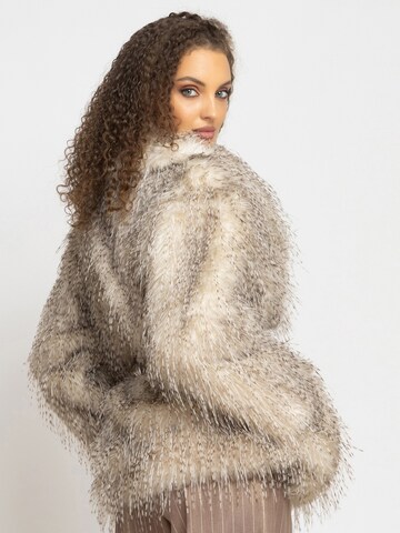 JIORO Winter Coat 'ESSENTIALS' in Beige