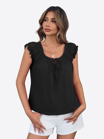 Imily Bela - Top en negro: frente