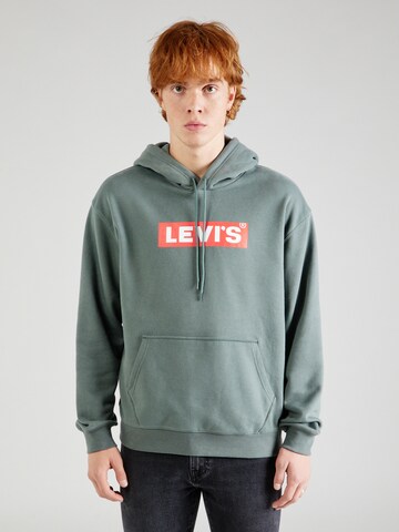 LEVI'S ® Regular Fit Sweatshirt in Grün: Vorderseite