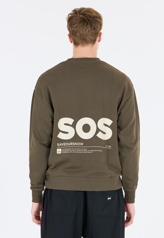 SOS Sweatshirt 'Bovec' in Bruin