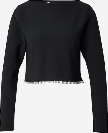 juoda Abercrombie & Fitch Marškinėliai: priekis