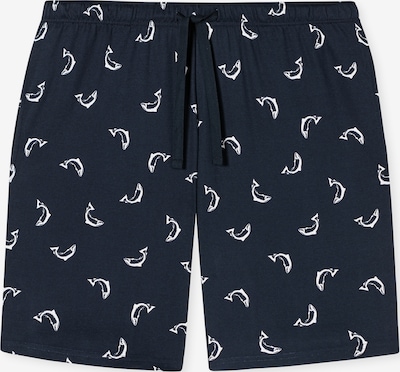 SCHIESSER Pyjamashorts in dunkelblau / weiß, Produktansicht