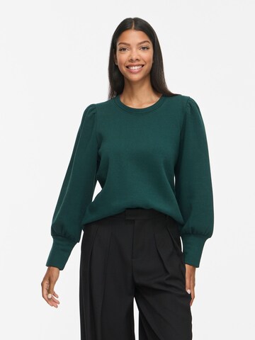 Sweat-shirt 'VIVera' VILA en vert : devant