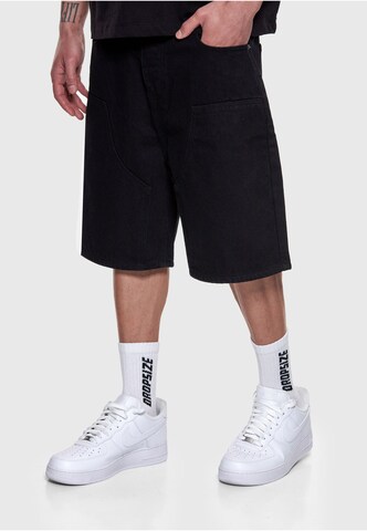 Dropsize Loosefit Jeans in Zwart
