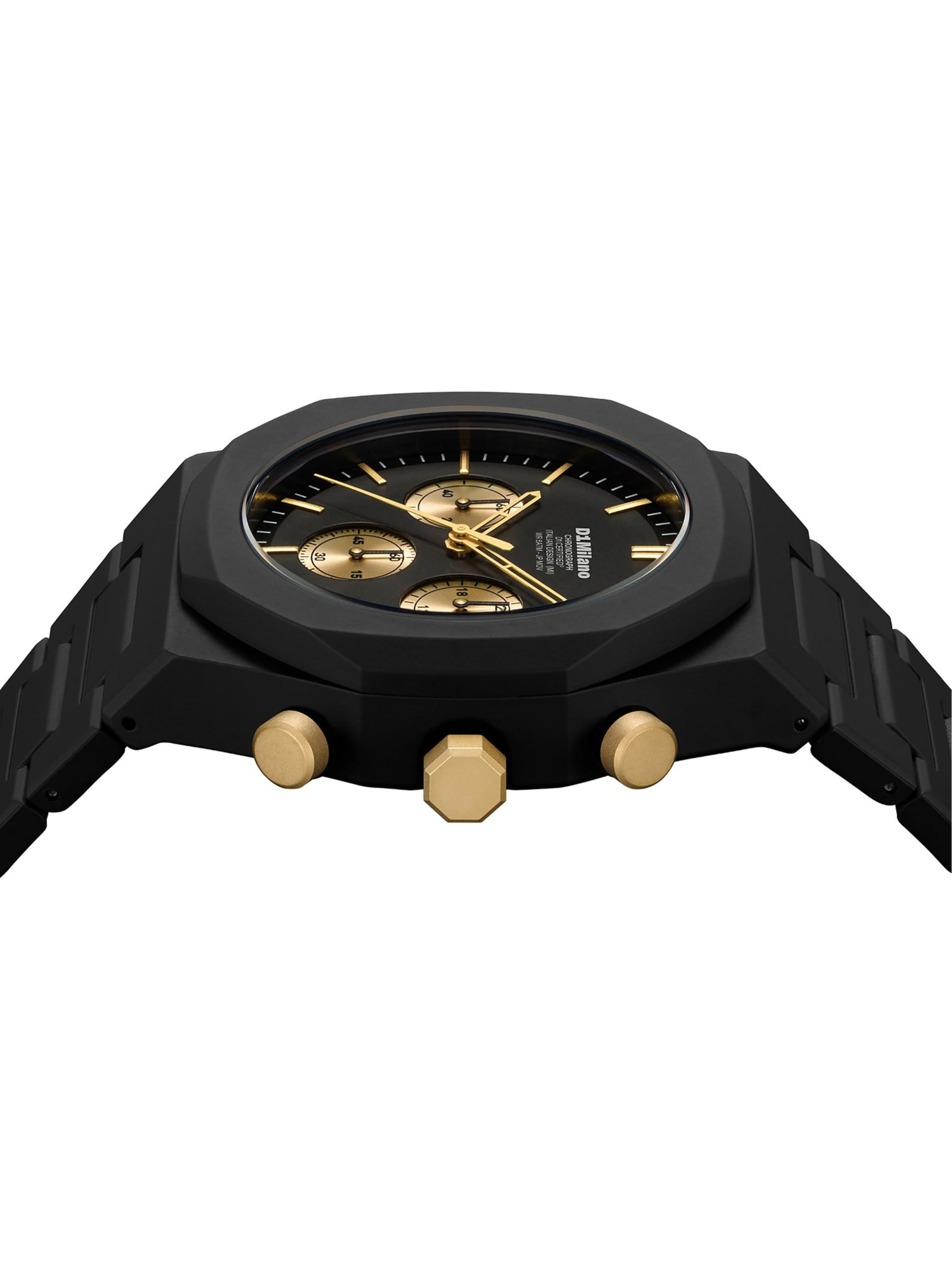 D1 Milano Uhr in Schwarz