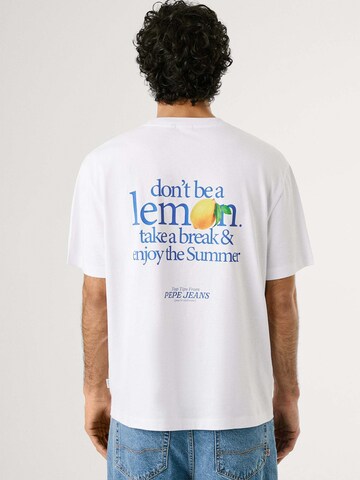 T-Shirt 'Tadeo Tee' Pepe Jeans en blanc