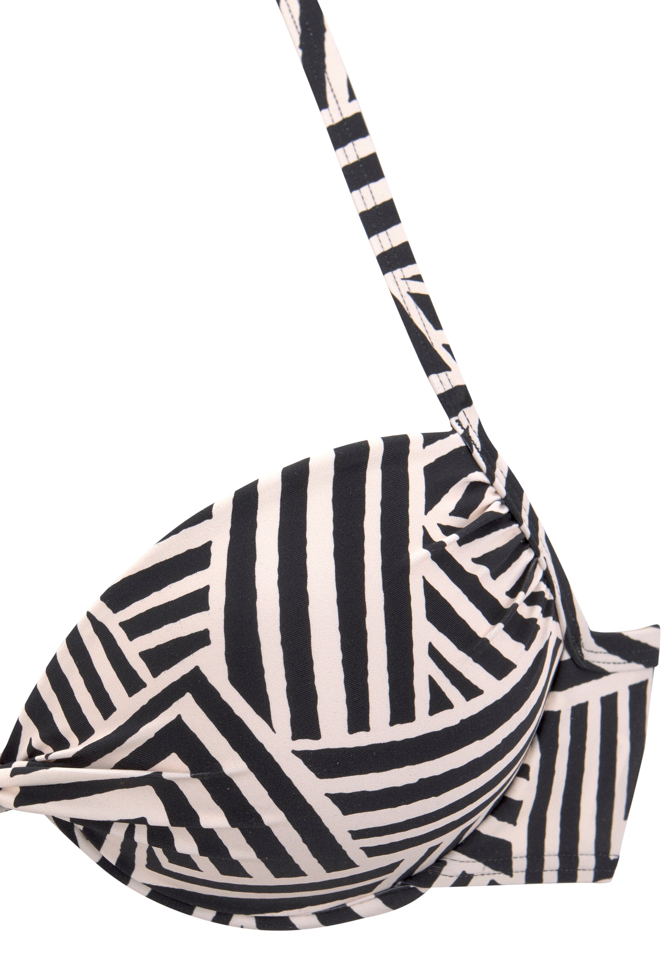 LASCANA Push-up Bikinitop in Schwarz