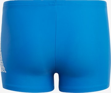 ADIDAS PERFORMANCE Athletic Swimwear '3 Bar Logo' in Blue