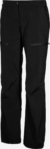 POLARINO Regular Outdoor Pants in Black: front