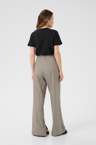 Regular Pantalon à plis 'Tilla' Kaffe en beige