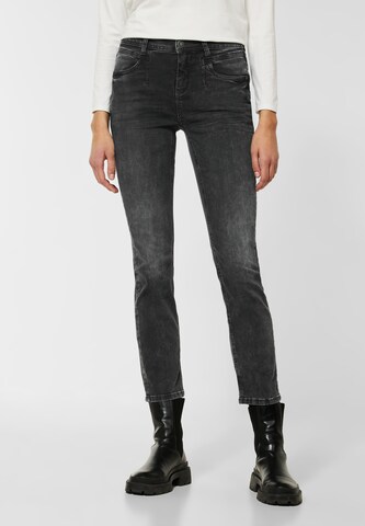 STREET ONE Slim fit Jeans in Black: front