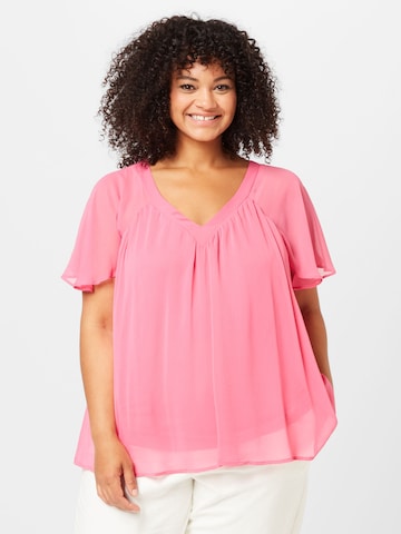 Zizzi Blouse 'AGNES' in Pink: front
