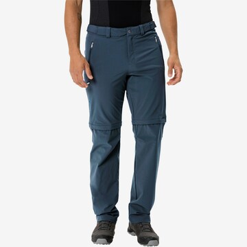 VAUDE Regular Outdoor Pants 'Farley' in Blue: front