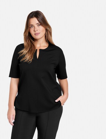 SAMOON Shirt in Black: front