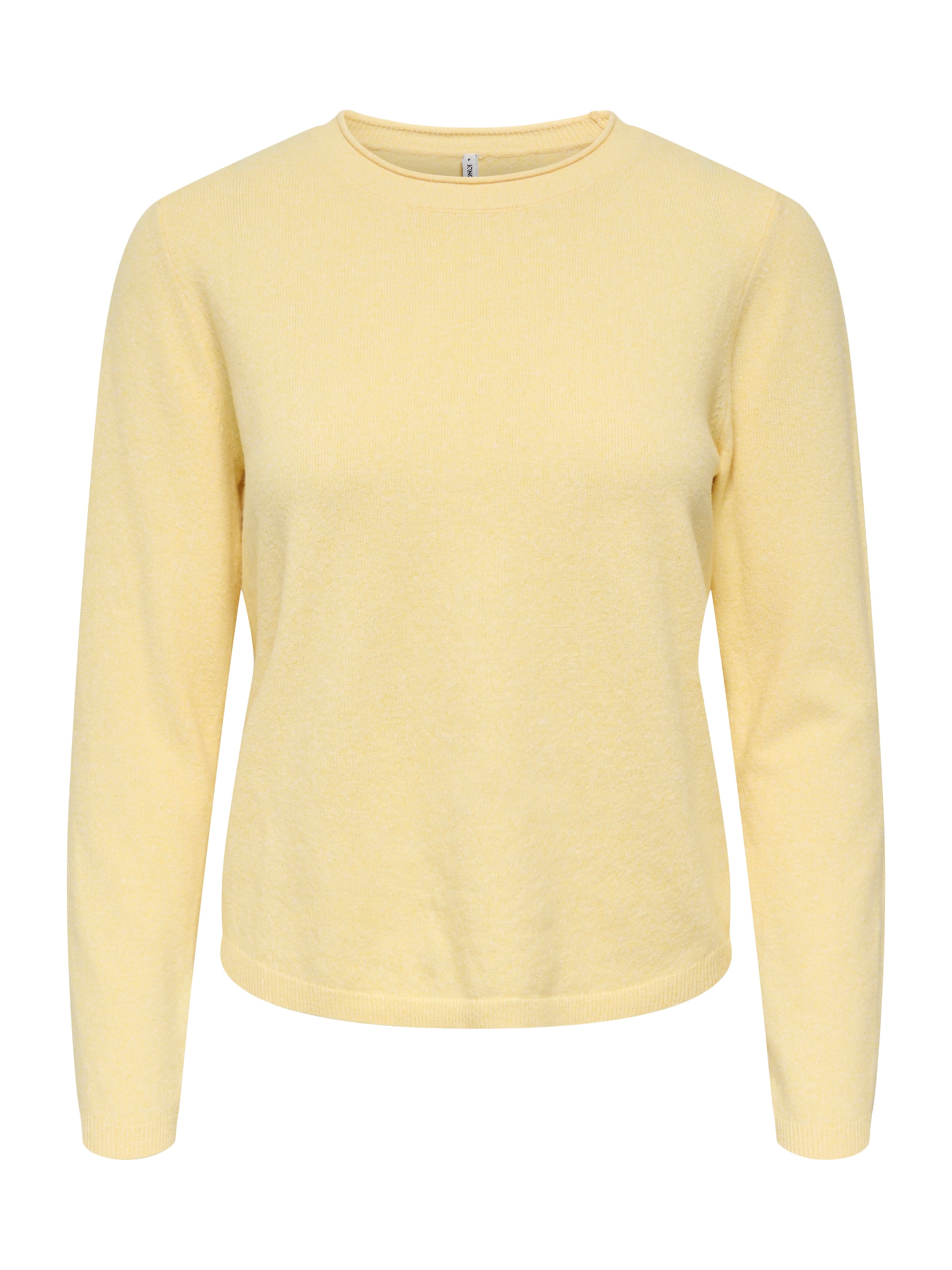 ONLY Trui 'ONLLOYAL' in Geel: voorkant