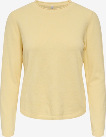 ONLY Trui 'ONLLOYAL' in Geel: voorkant