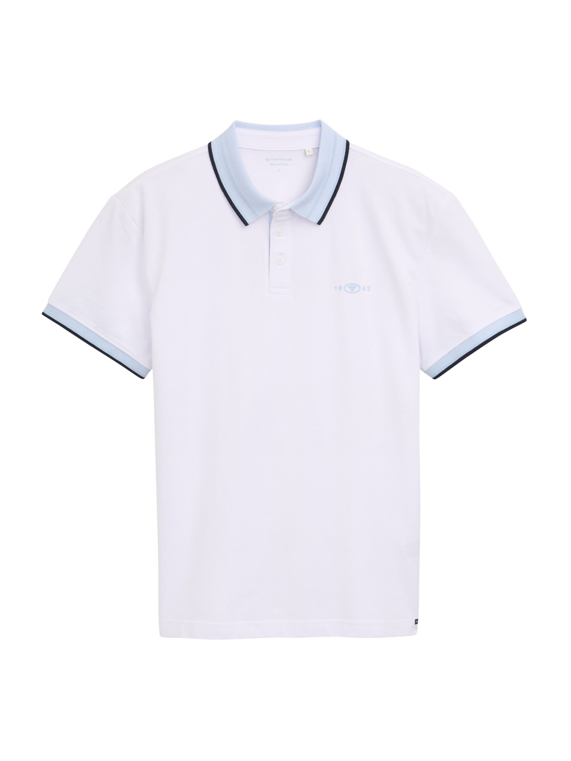 TOM TAILOR Μπλουζάκι σε λευκό: μπροστά