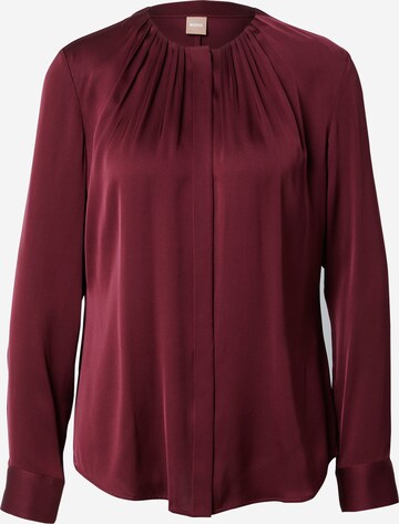 Camicia da donna 'Banorah' di BOSS in rosso: frontale