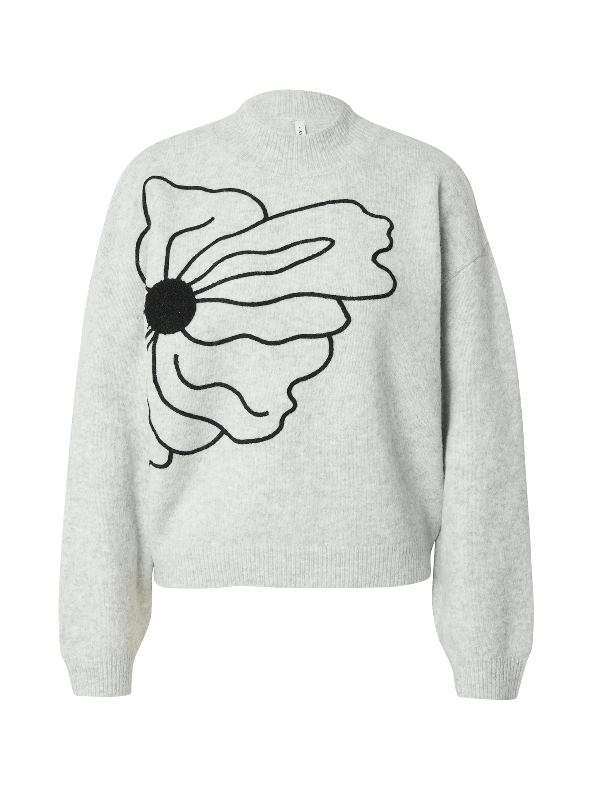 pelēks ONLY Džemperis 'ONLLoi': no priekšpuses