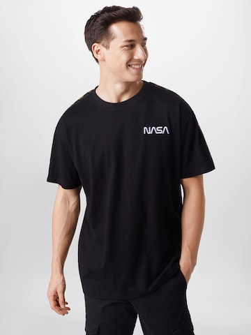 Mister Tee T-shirt 'Nasa' i svart: framsida