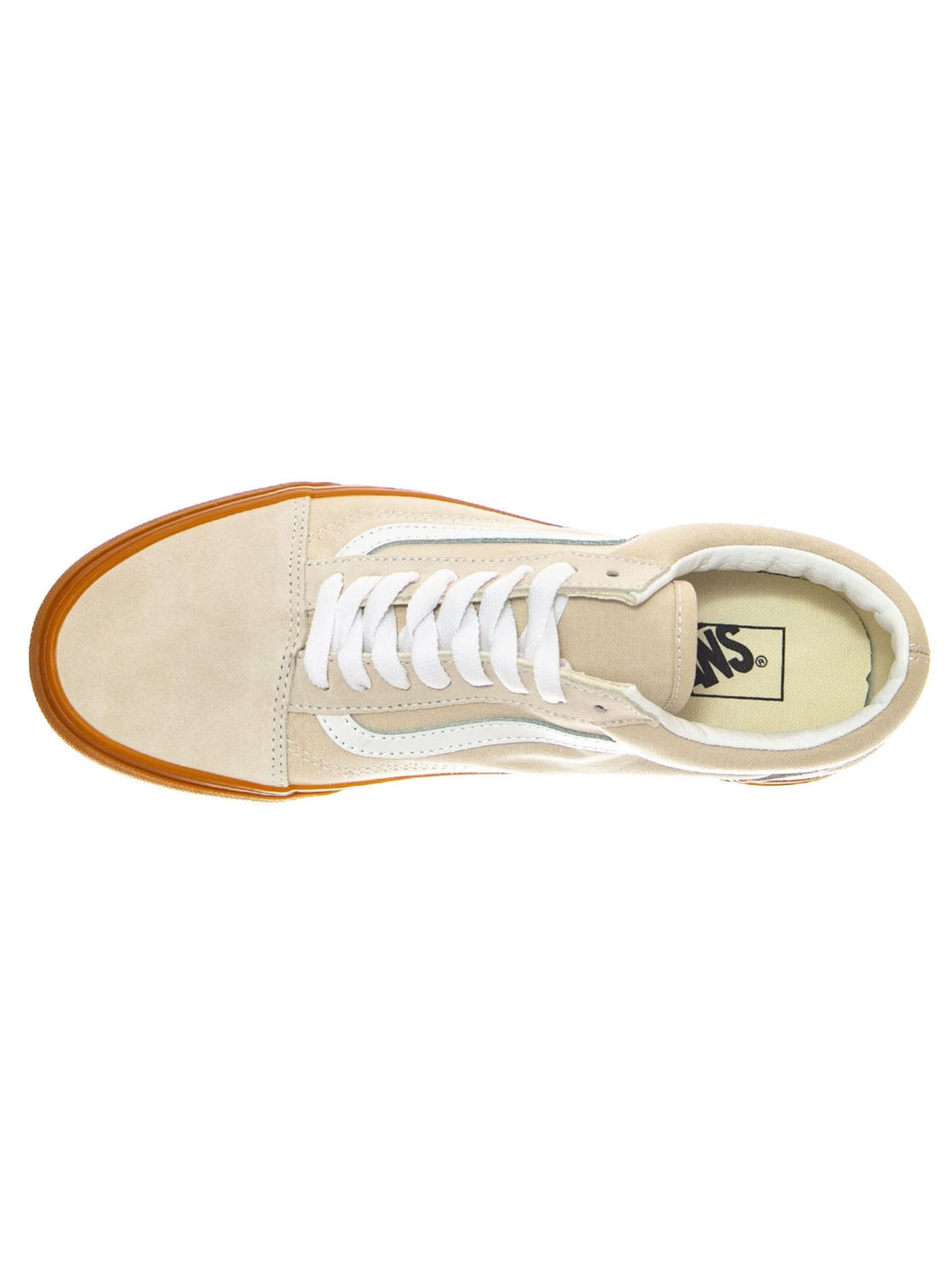 VANS Athletic lace-up shoe 'UA Old Skool OATMEAL/GUM' in Beige