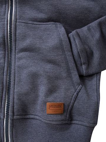yazubi Zip-Up Hoodie 'Jacob' in Blue