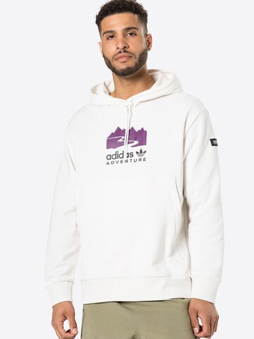 ADIDAS ORIGINALS Sweatshirt in White: front