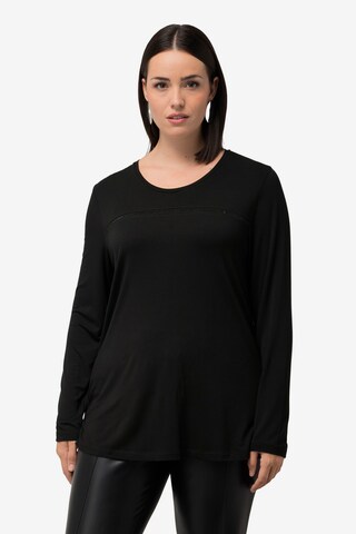 T-shirt Ulla Popken en noir : devant