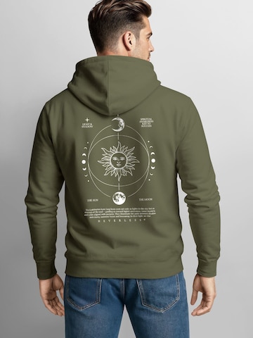 Neverless Sweatshirt 'Spiritual Awareness' in Grün