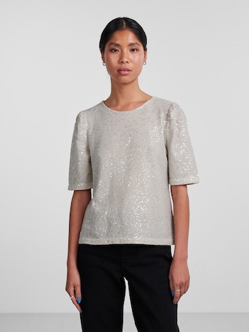 PIECES Shirt 'FERN' in Silver