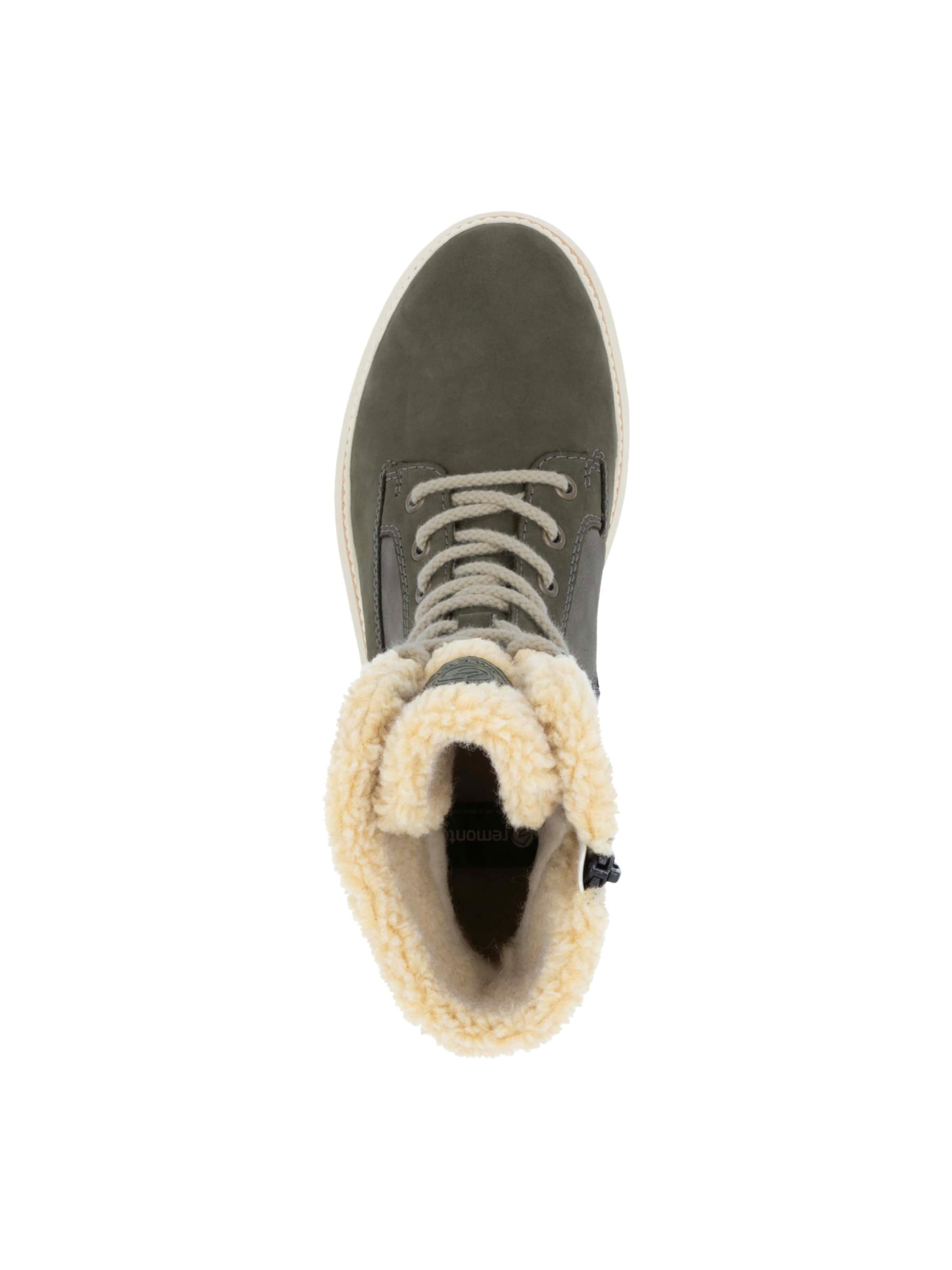 REMONTE Lace-up bootie in Green