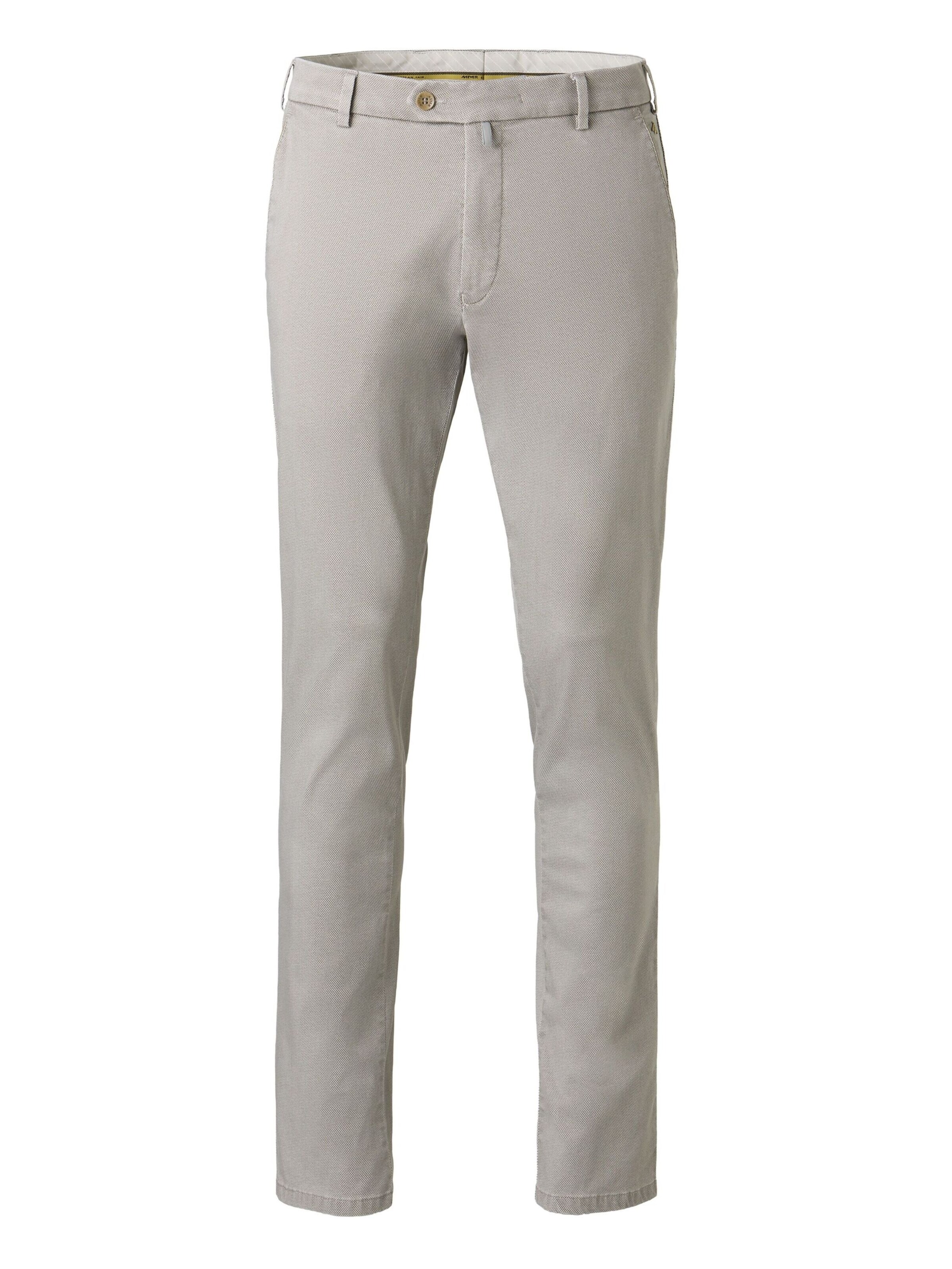 MEYER Chino in Grijs: voorkant