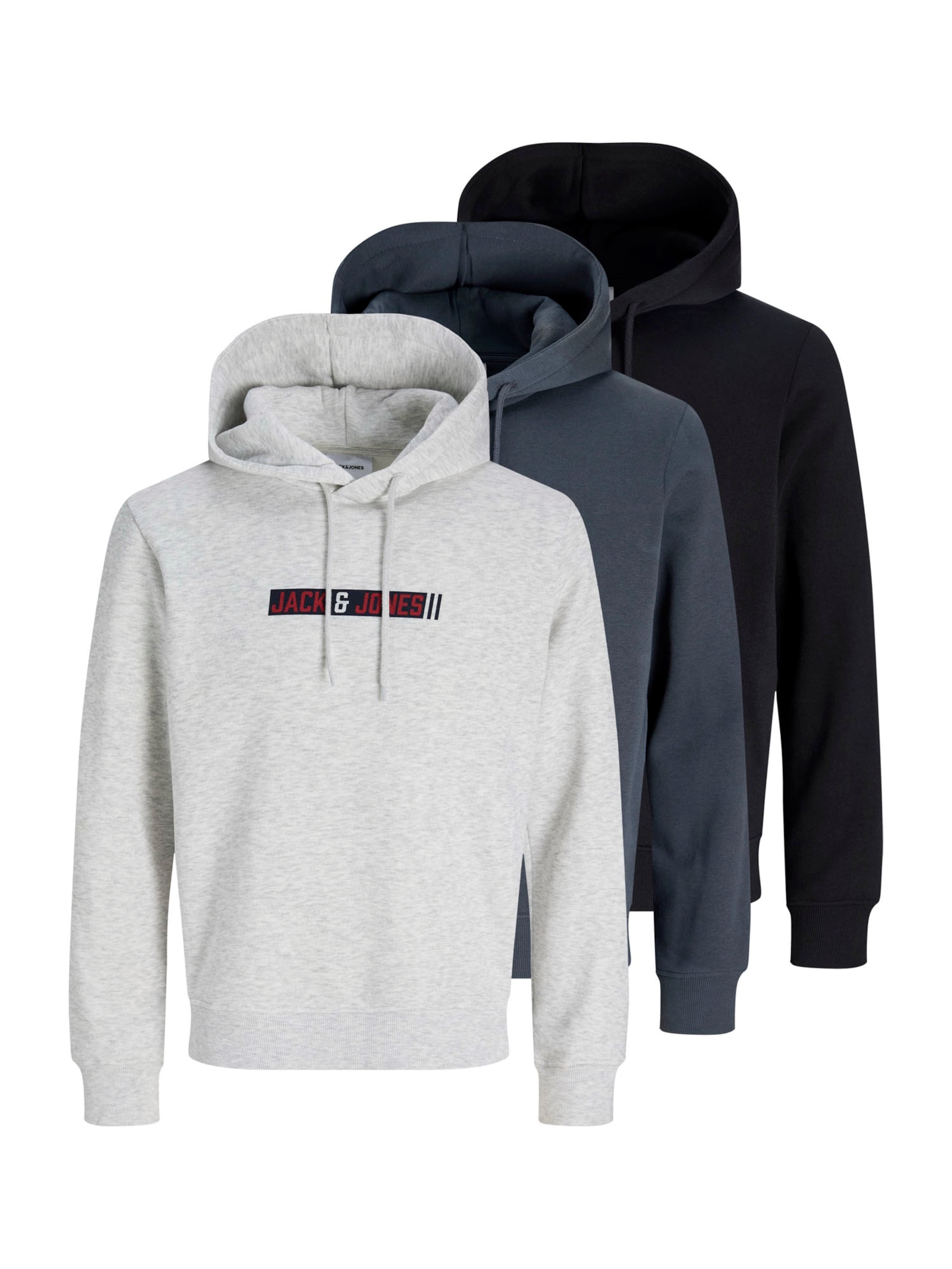 zils JACK & JONES Sportisks džemperis 'JJMUNK': no priekšpuses