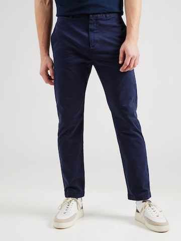 HUGO Slimfit Chino 'David251D' in Blauw: voorkant