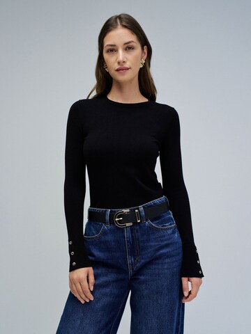 Salsa Jeans Trui in Zwart: voorkant