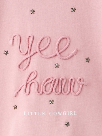 MANGO KIDS Shirt 'YEE' in Roze