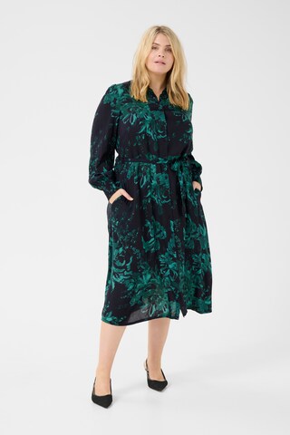 Robe-chemise 'Mona' KAFFE CURVE en noir