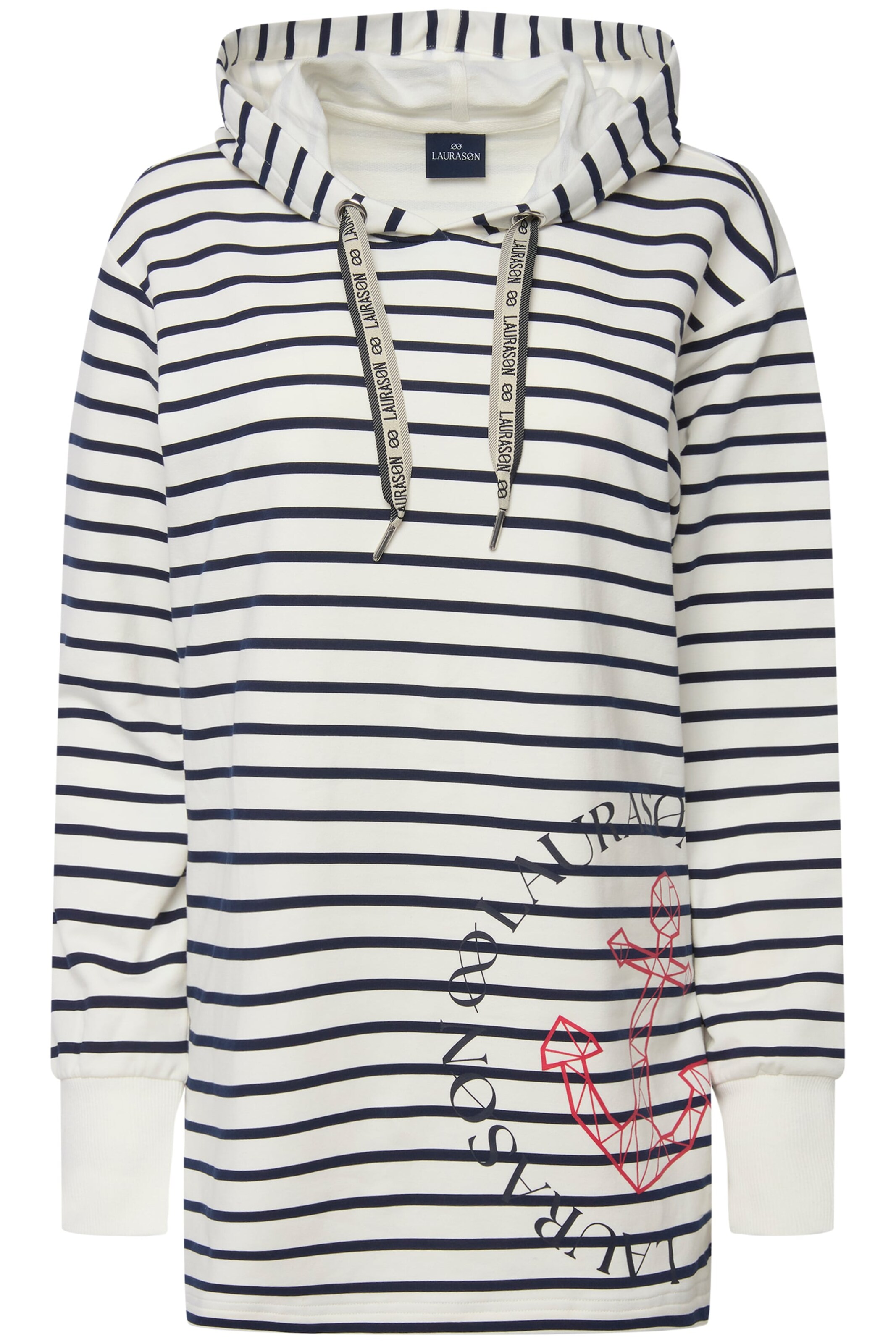 LAURASØN Sweatshirt in White: front