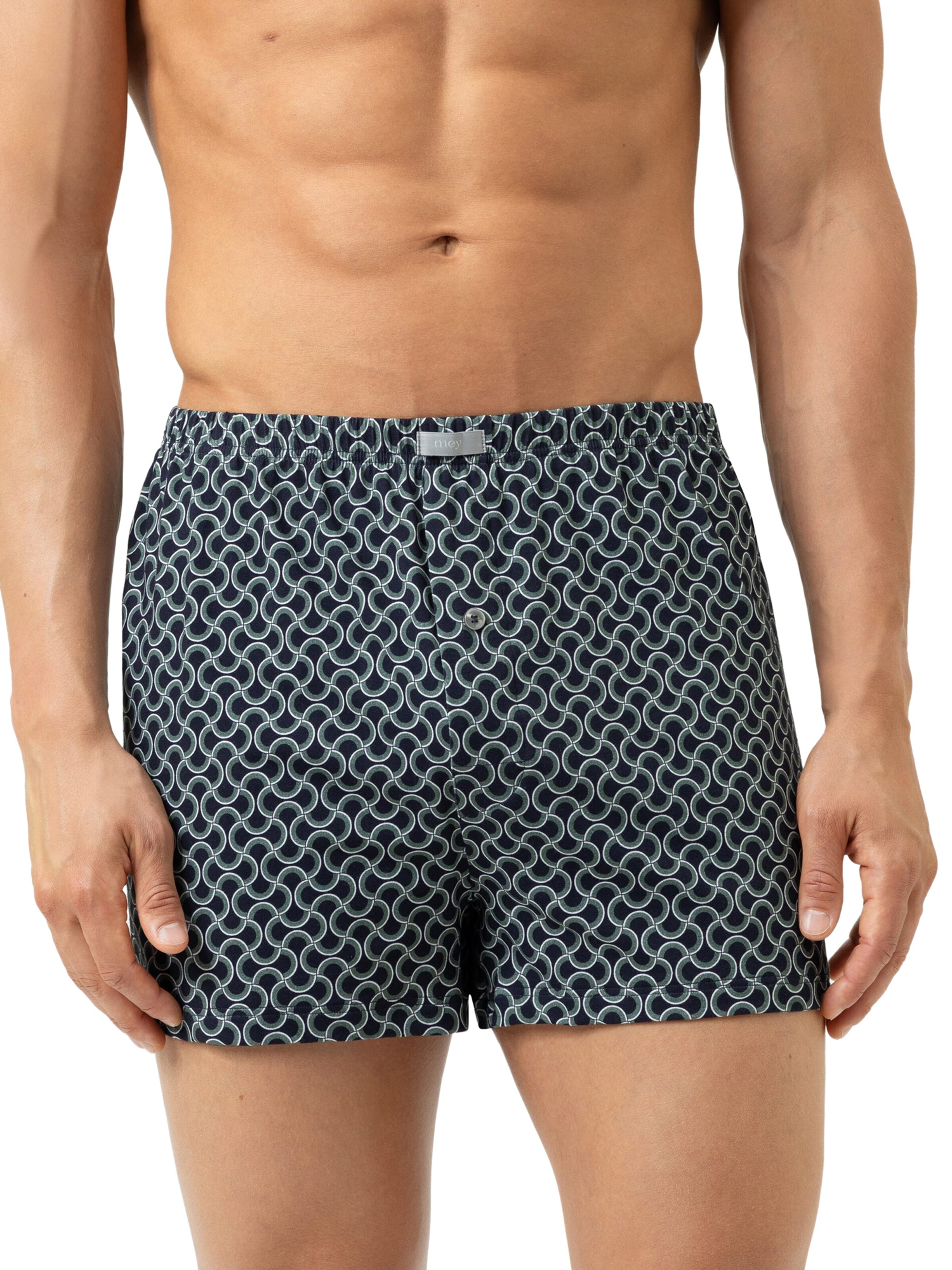 Mey Boxer shorts 'Curves' in Blue: front