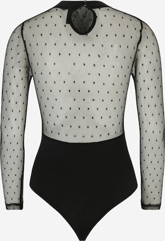 Pieces Petite - Body camiseta 'SECIL' en negro