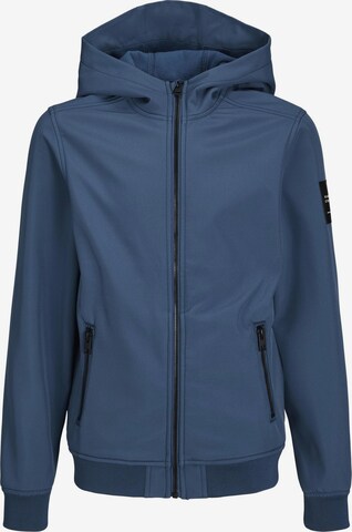 Veste fonctionnelle Jack & Jones Junior en bleu : devant